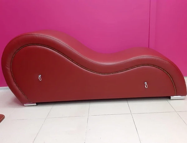 Кресло для секса «Тантра» с фиксирующими карабинами, красное