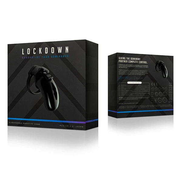 Пояс верности «Lockdown» средний, черный