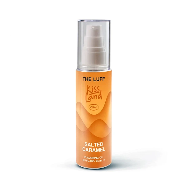 Съедобное массажное масло «Oral flavouring oil Kiss Land Salted Caramel», 75 мл