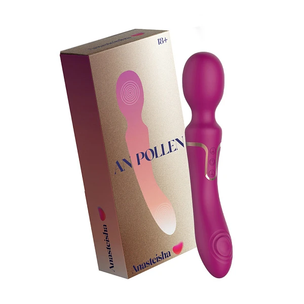 Двухсторонний вибромассажер «AN Pollen» с пульсацией