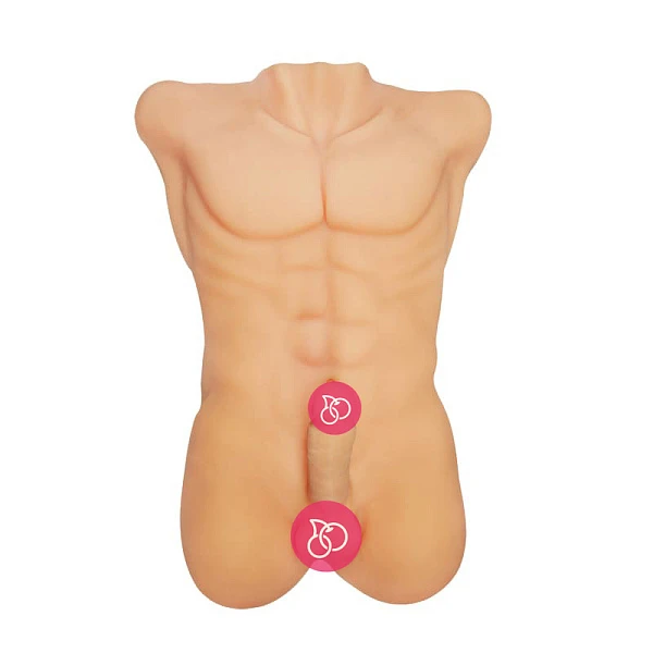 Реалистичный мастурбатор в виде мужского полуторса