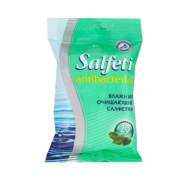 Влажные салфетки «Safetti» антибактериальные, 20 шт