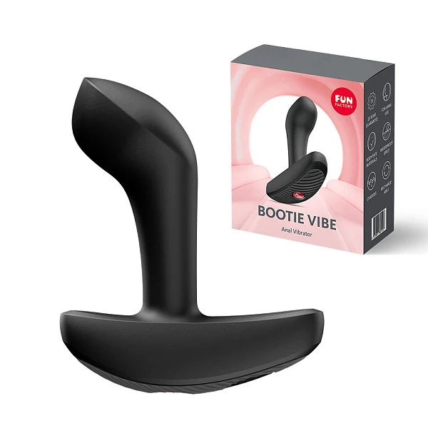 Анальная пробка с вибрацией «Bootie Vibe» черная