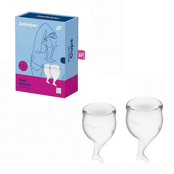 Набор менструальных чаш «Satisfyer Feel secure» (Transparent)