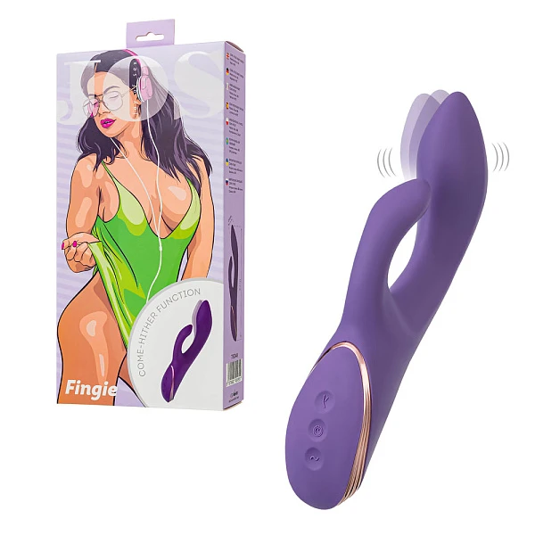 Вибратор-кролик «JOS Fingie» с функцией манящего движения