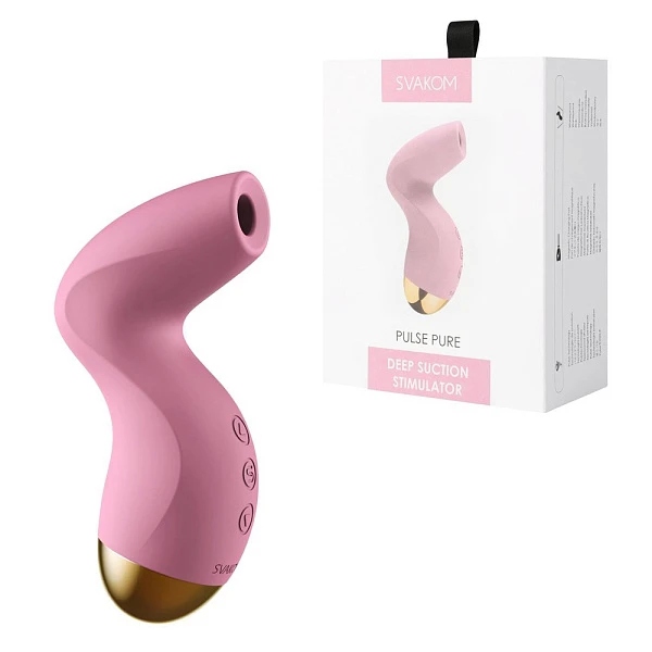 Вакуумно-волновой стимулятор «Pulse Pure», розовый