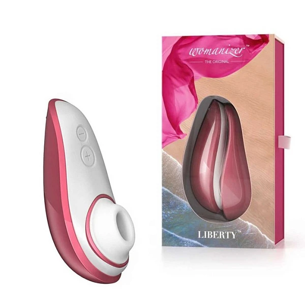 Бесконтактный клиторальный стимулятор «Womanizer Liberty», розовый
