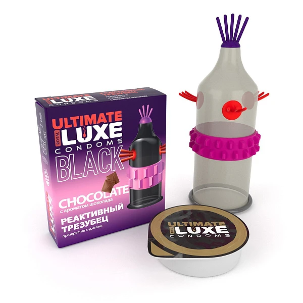 Презерватив Luxe Black Ultimate «Реактивный Трезубец», 1 шт
