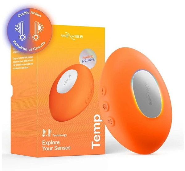 Вибратор с игрой температур "We-Vibe Temp", оранжевый