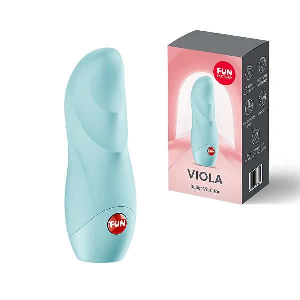 Мини-вибратор «Viola» голубой