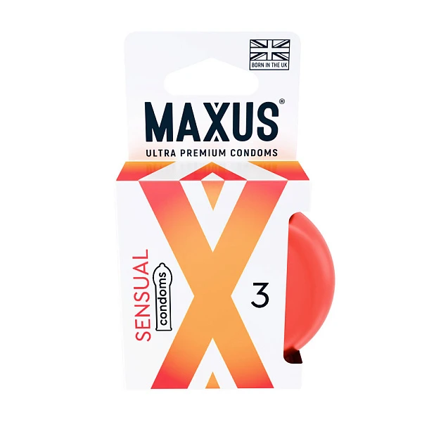 Презервативы анатомической формы «MAXUS Sensual», 3 шт