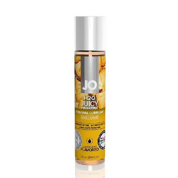 Съедобный лубрикант со вкусом ананаса «JO H2O Juicy Pineapple», 30 мл