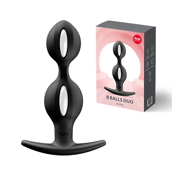 Анальная пробка «B Balls Duo» черная
