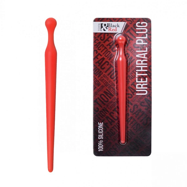 Уретральный плаг «Black&Red», красный