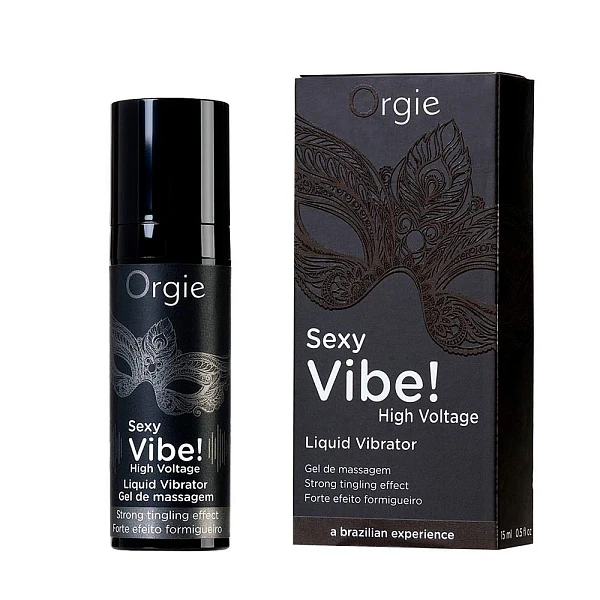 Гель для массажа «Sexy Vibe High Voltage» с усиленным эффектом вибрации, 15 мл