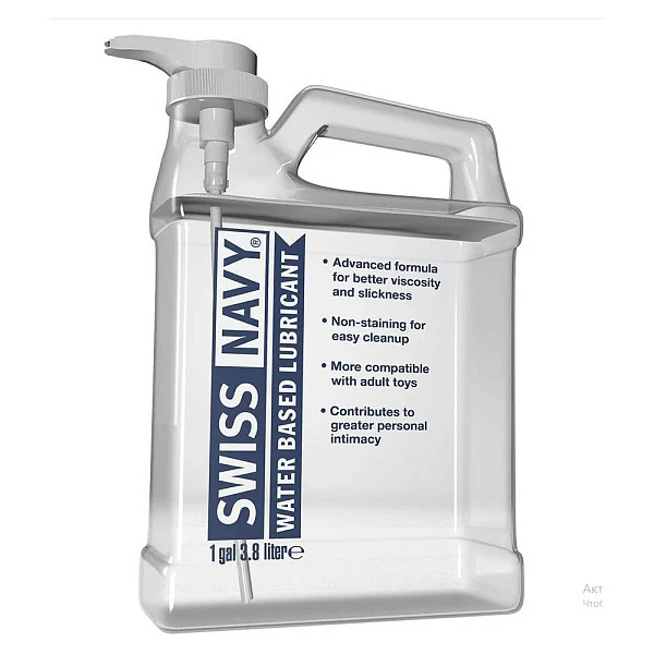 Лубрикант «Swiss Navy» на водной основе, 3785 мл