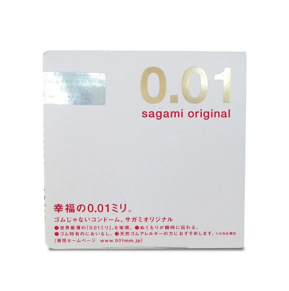 Полиуретановые презервативы «SAGAMI Original 0.01» №1