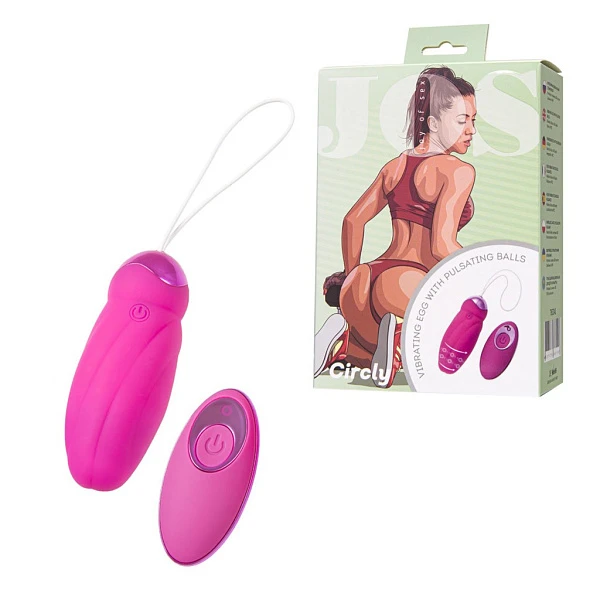 Виброяйцо «JOS Circly» с шариками