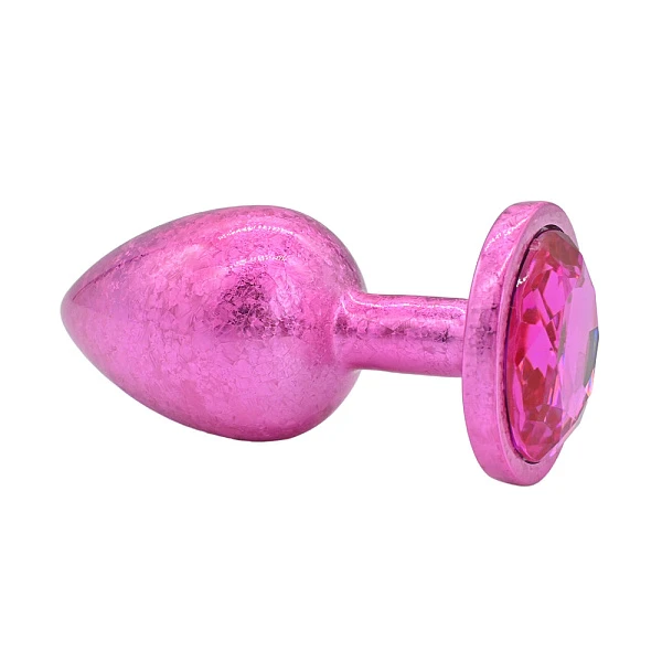 Анальная пробка «LaViba», розовый металлик