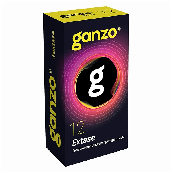 Презервативы «Ganzo Extase» точечно-ребристые, №12