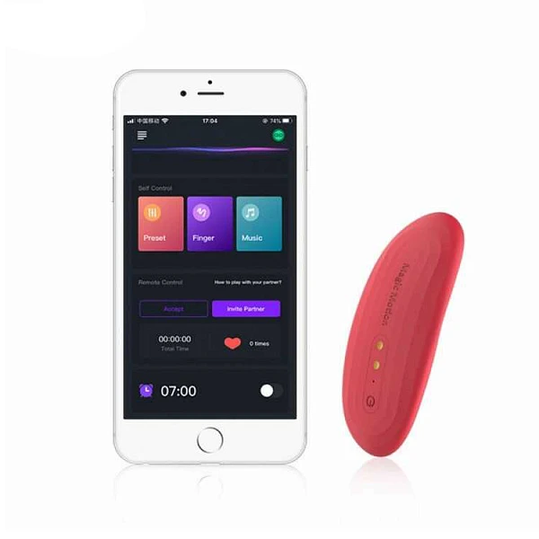 Вибратор-вкладыш в трусики «Magic Motion Nyx» с управлением через приложение