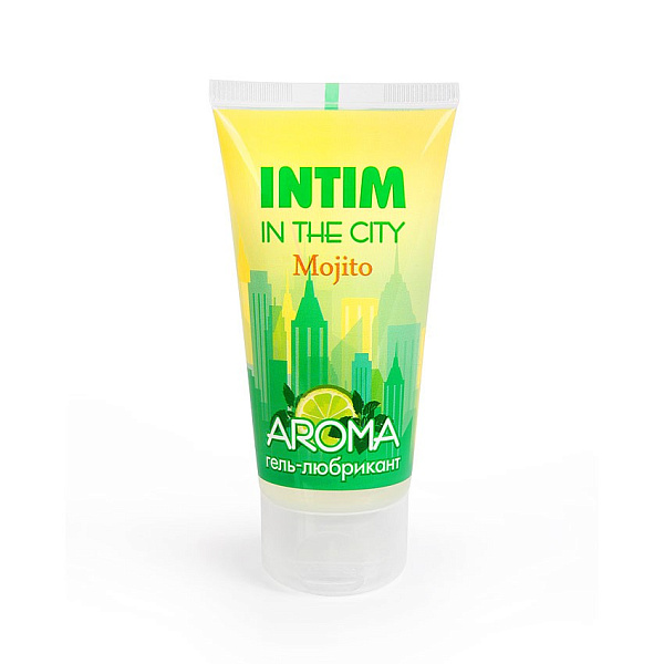 Лубрикант на водной основе «Intim in the City AROMA» с ароматом мохито и охлаждающим эффектом