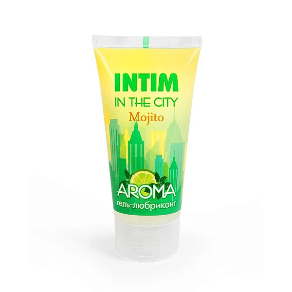Лубрикант на водной основе «Intim in the City AROMA» с ароматом мохито и охлаждающим эффектом
