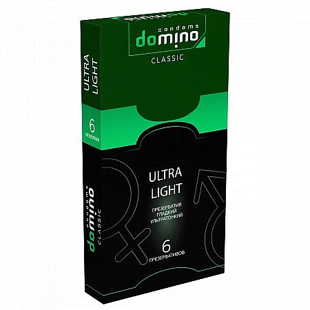 Презервативы тонкие «DOMINO Classic Ultra Light», 6 шт