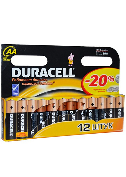Батарейки пальчиковые АА DURACEL