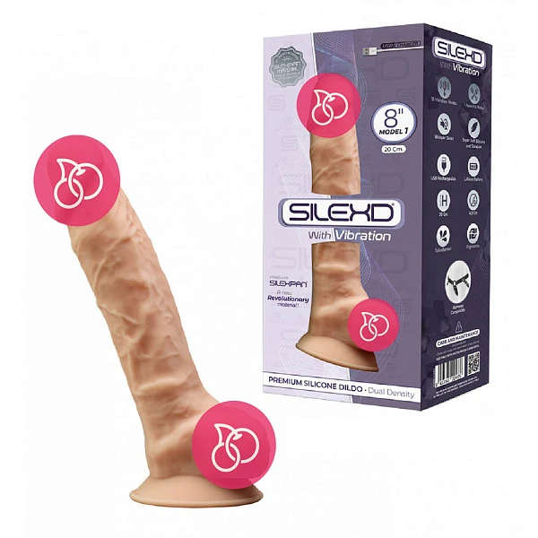 Реалистичный вибратор «SileXD Model 1 (8)», телесный