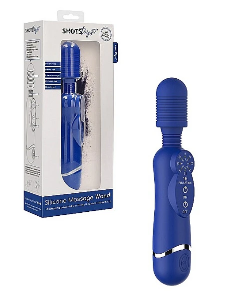 Универсальный массажер «Silicone Massage Wand», синий