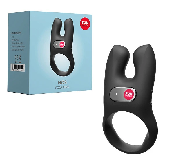 Эрекционное кольцо «Nos», черный