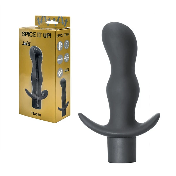 Анальная пробка с вибрацией «Spice it up Teaser», серая