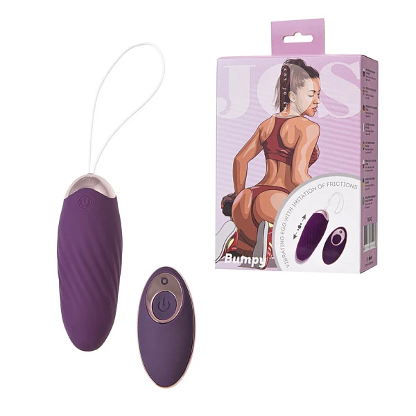 Виброяйцо «JOS Bumpy» с имитацией фрикций