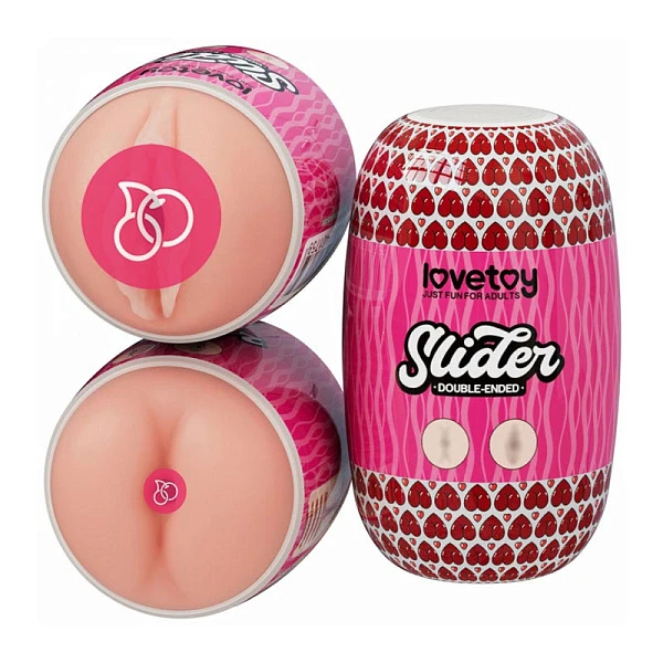 Двусторонний мастурбатор «Slider» вагина-попка