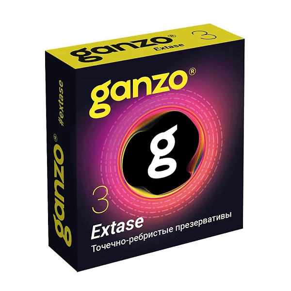 Презервативы «Ganzo Extase» точечно-ребристые, №3