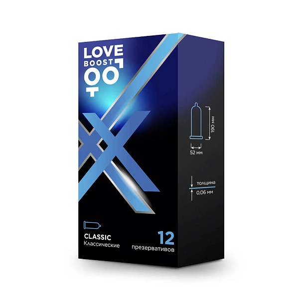 Классические презервативы «LoveBoost Classic» №12