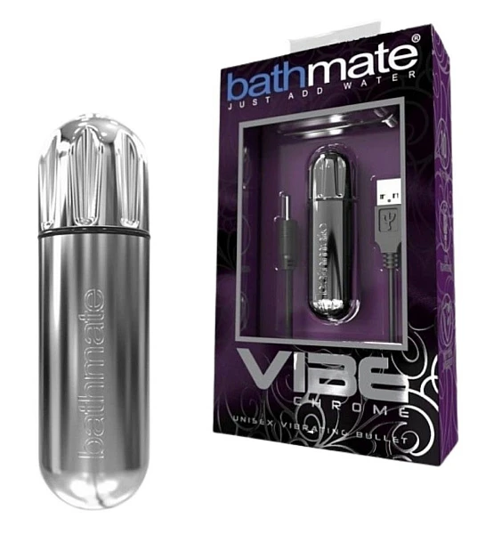 Перезаряжаемая вибропуля «Vibe Bullet Vibrator», хром