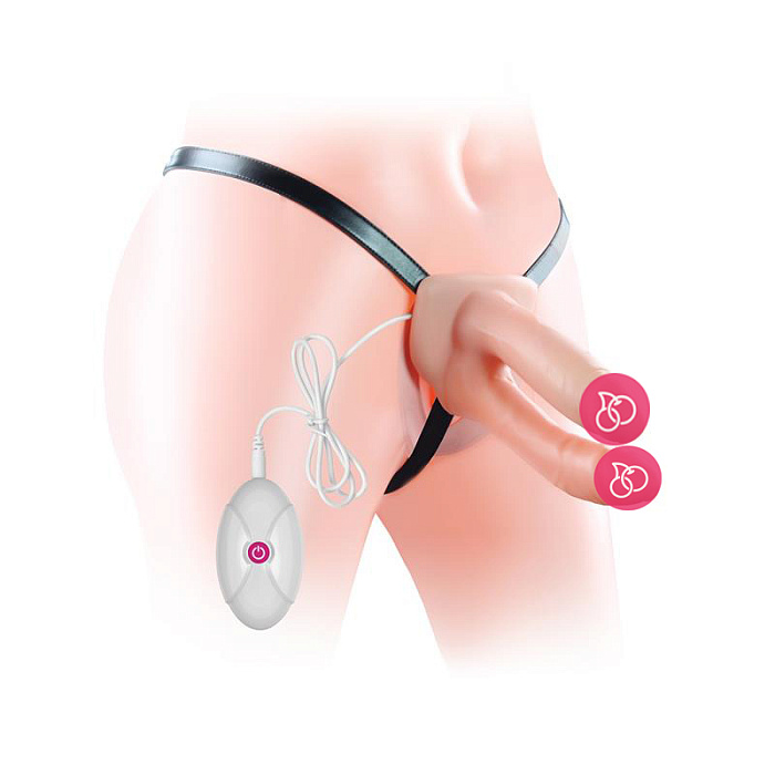 double-hollow-dildo-strap-on-vibrating