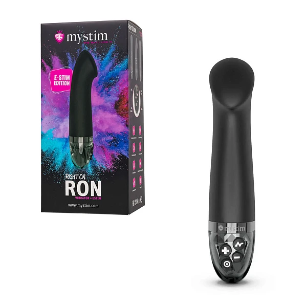 Вибратор с электростимуляцией «Mystim Right on Ron» для точки G