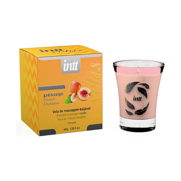 Массажная свеча «Intt Velas» со вкусом персика