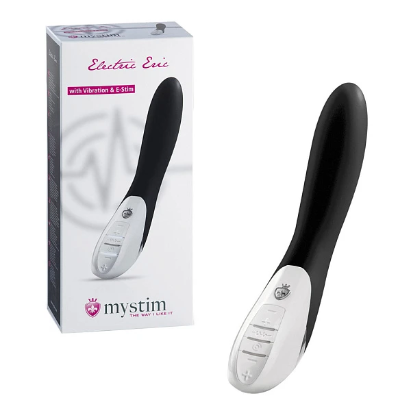 Вибромассажер «Mystim Electric Eric» с электростимуляцией, белый