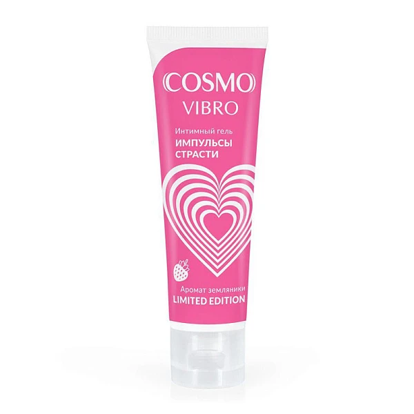 Возбуждающий лубрикант «Cosmo Vibro Aroma» с ароматом земляники, 50 мл