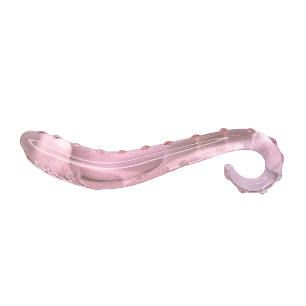 Изогнутый фаллоимитатор из стекла