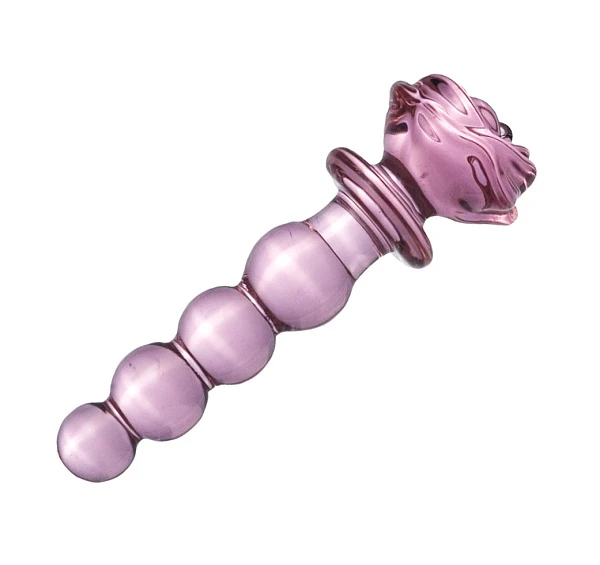 Фаллоимитатор из стекла «Glass» в форме ёлочки