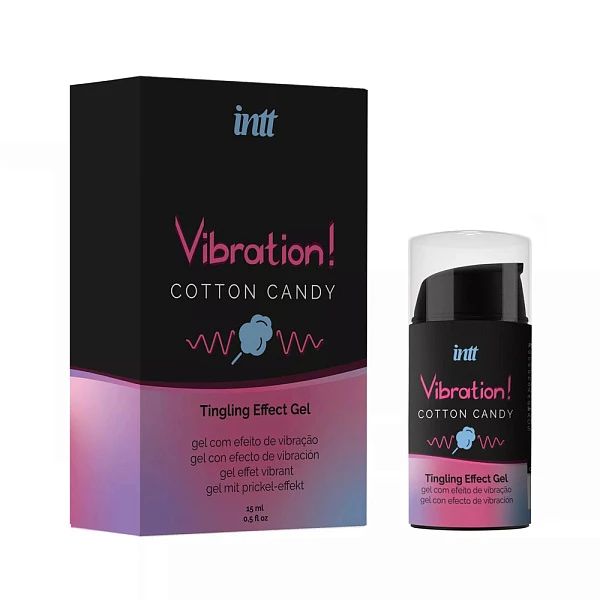Интимный гель с эффектом вибрации «Vibration! Cotton Candy», 15 мл