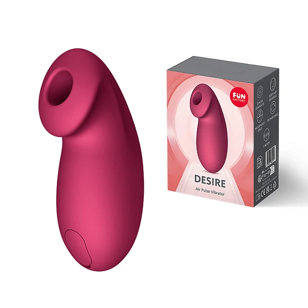 Вакуумно-волновой вибратор «Desire» бордовый