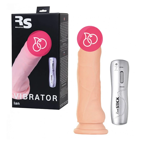 Реалистичный вибратор «RealStick Ian» с пультом