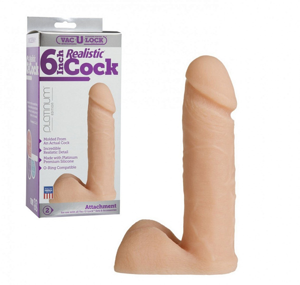 Реалистичная насадка «Vac-U-Lock Realistic Cock»