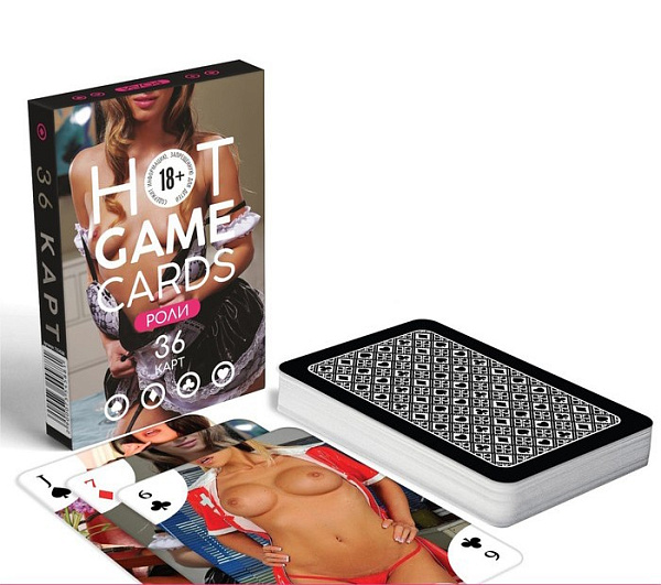 Карты игральные «Hot Game Cards» роли, 36 карт